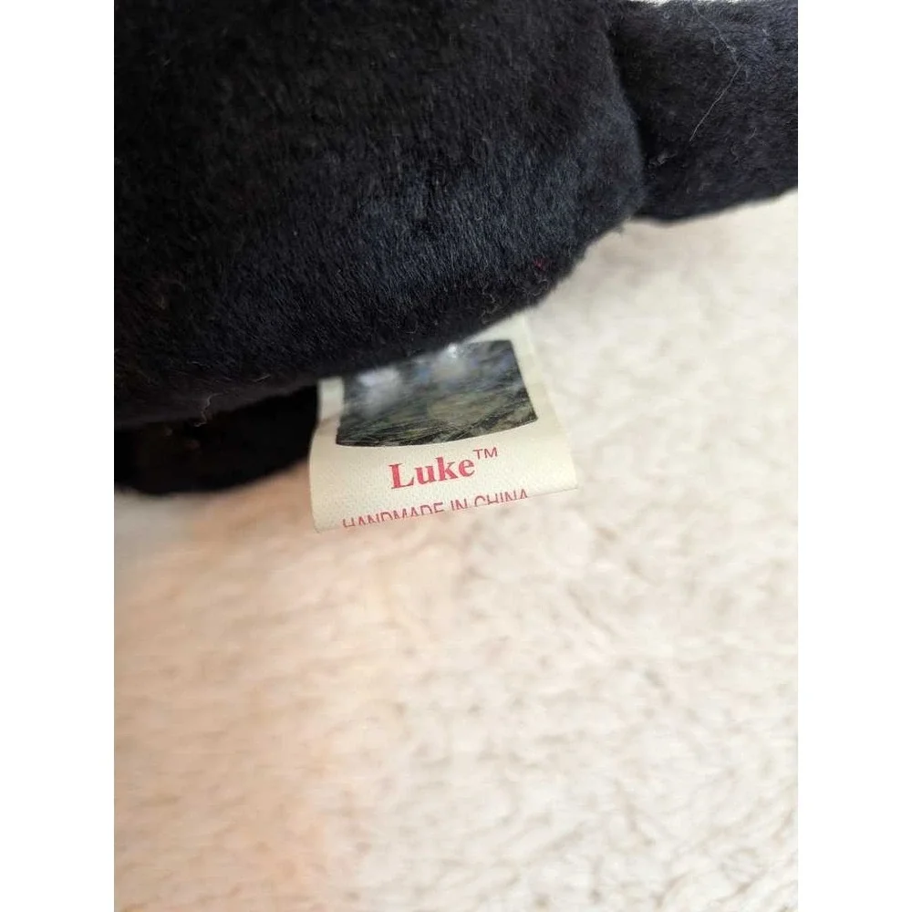 Ty‎ Beanie Baby Luke Black Labrador Dog Plush 1998